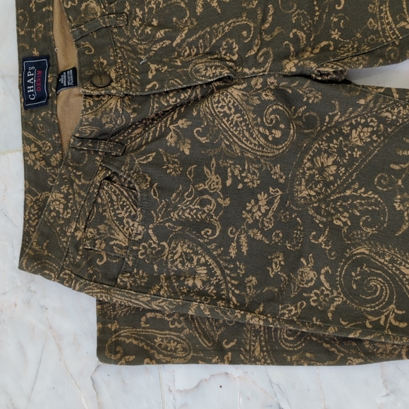 Olive paisley jeans - Picture 2 of 4